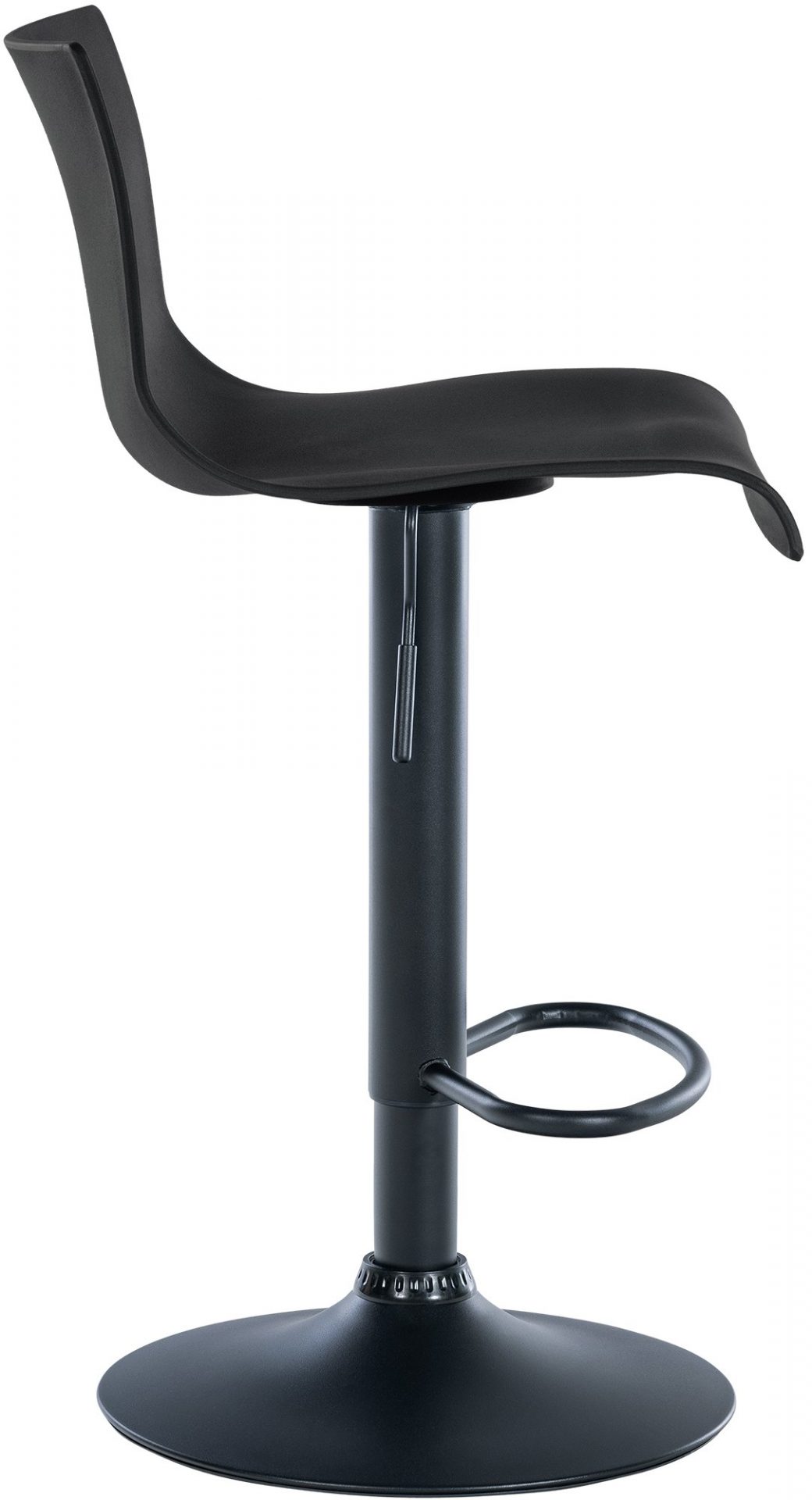 Barhocker Branford Kunststoff, schwarz