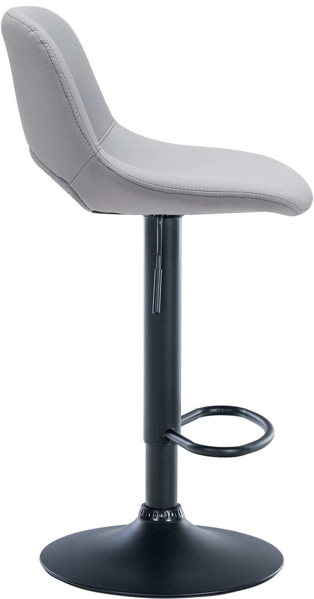 Barhocker Camden Kunstleder schwarz, grau