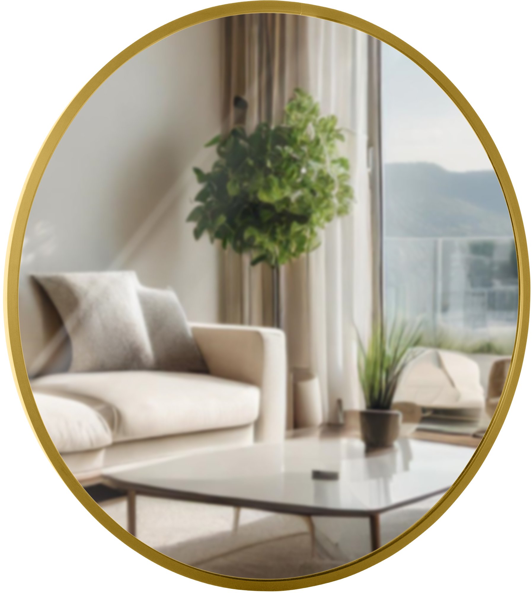 Wandspiegel Elsie M, gold glanz