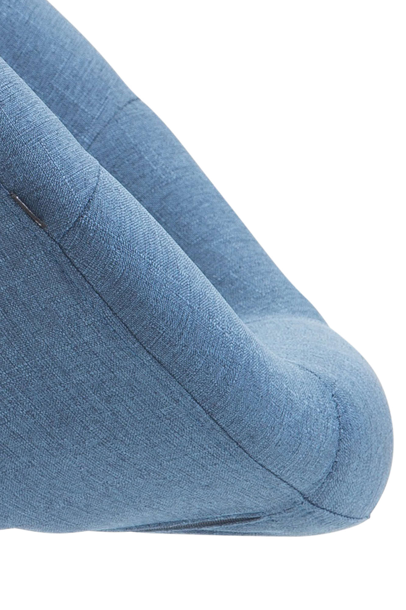 Barhocker London V2 Stoff schwarz, blau