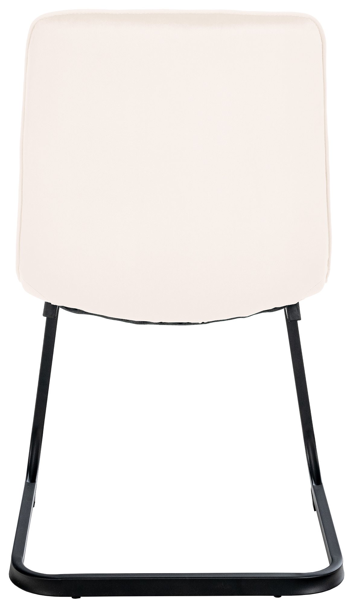 2er Set Esszimmerstuhl Vermont Samt, creme