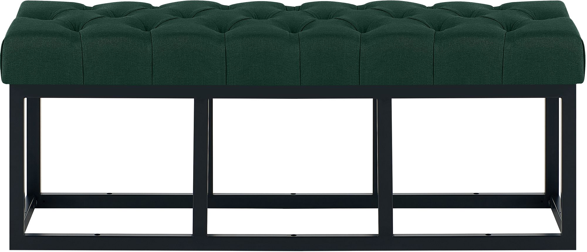 Sitzbank Amun Stoff Schwarz 120 cm, grün