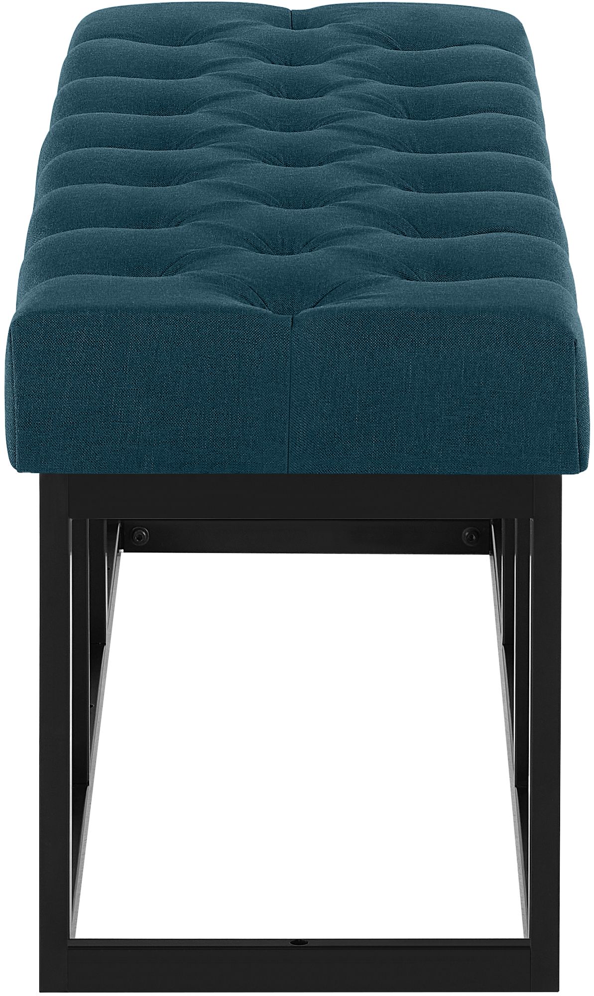 Sitzbank Amun Stoff Schwarz 120 cm, blau