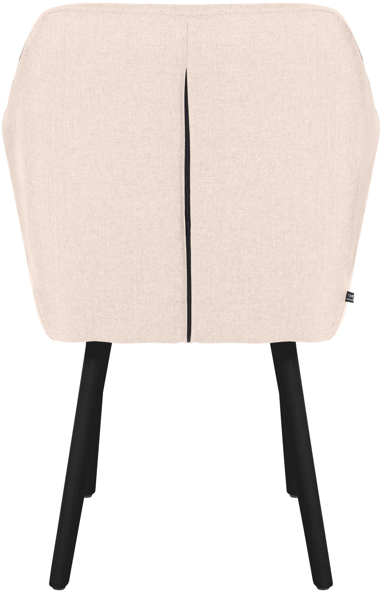 Besucherstuhl Utrecht Stoff schwarz, beige