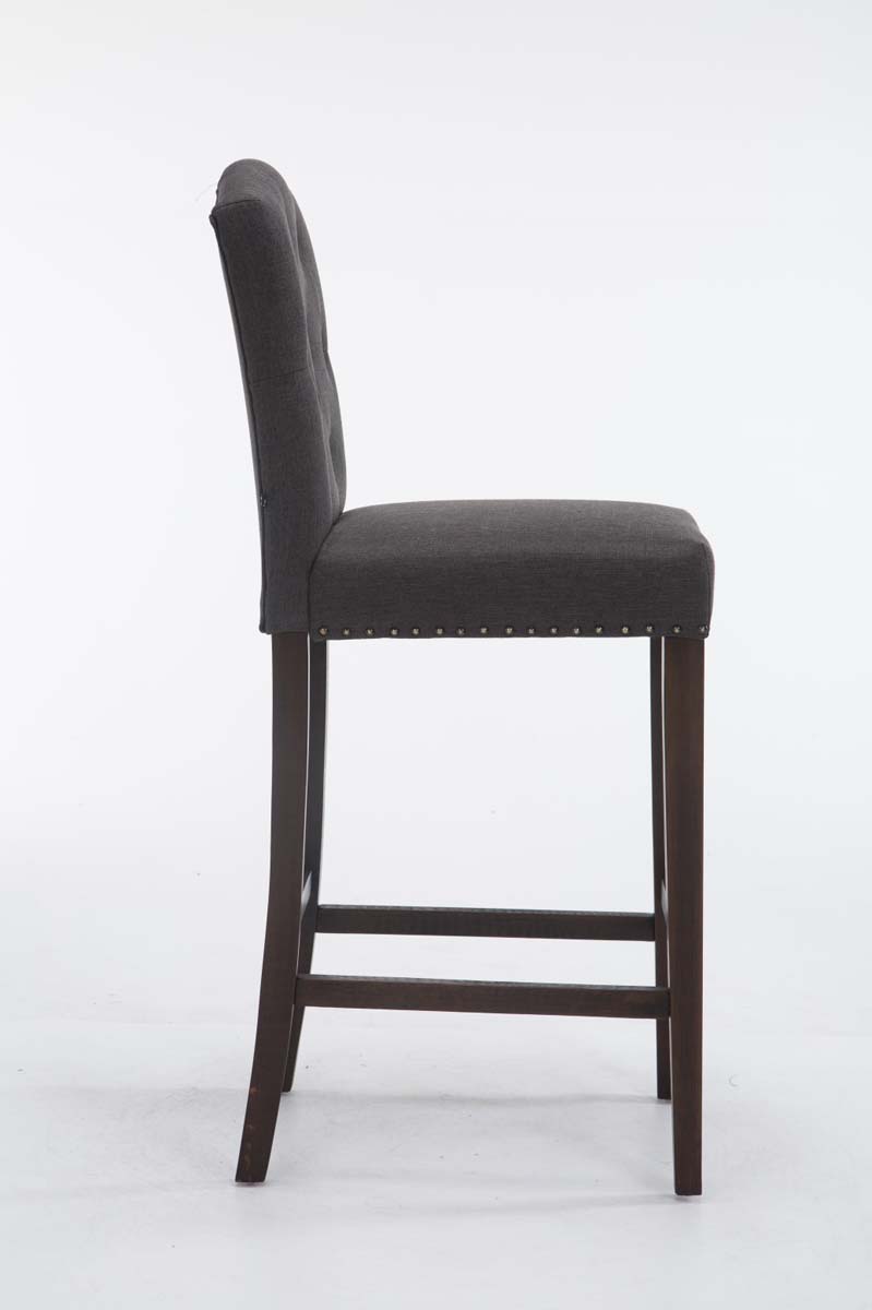Barhocker Louise Stoff antik, dunkelgrau