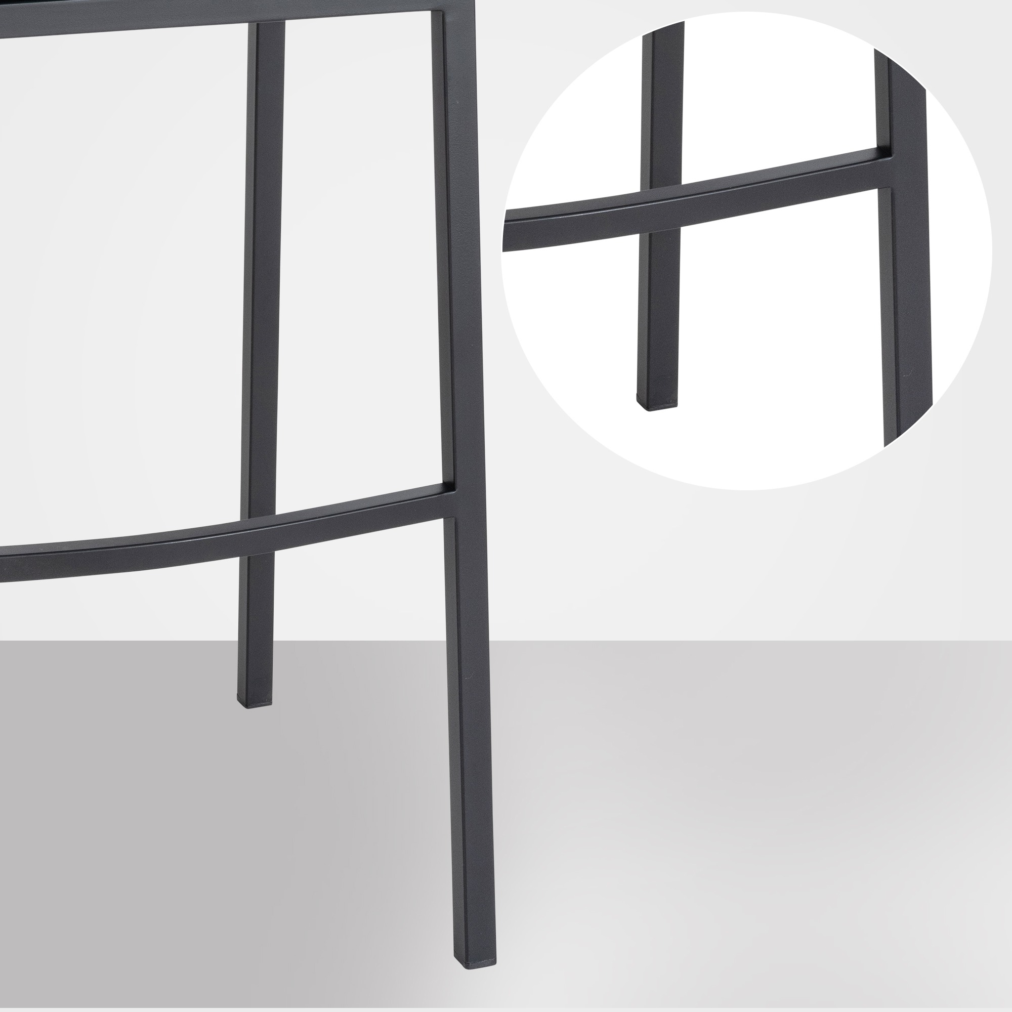 Barhocker Damaso B Samt mit 4-Fuß Gestell, grau