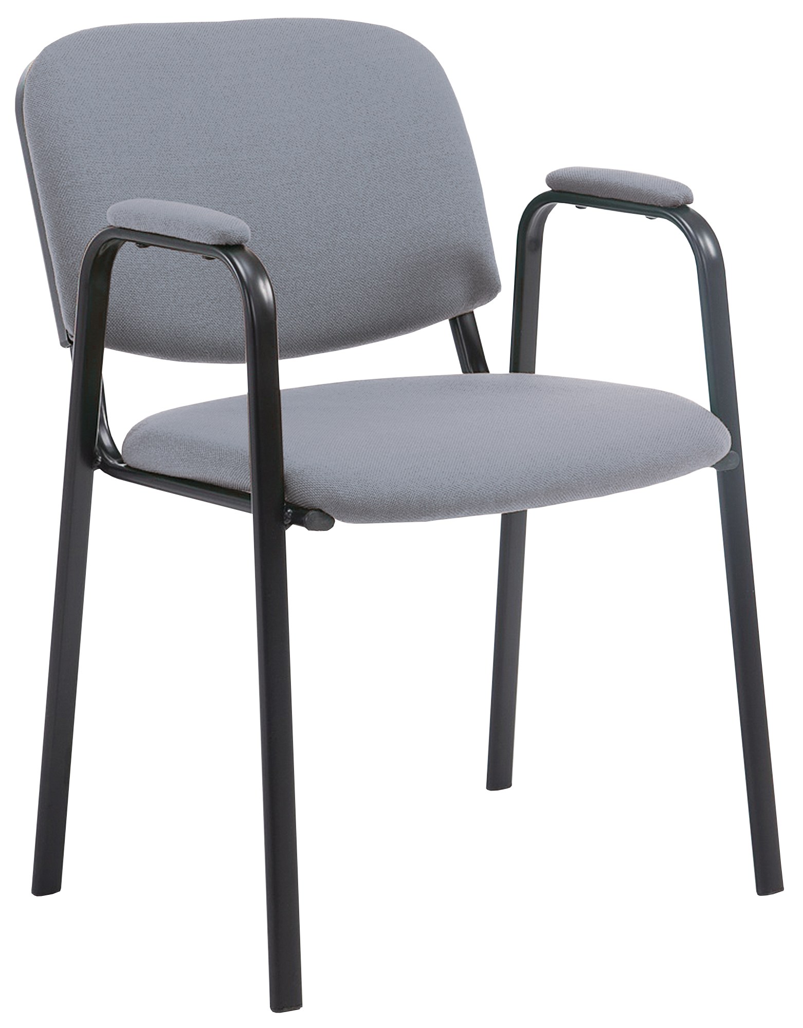 Besucherstuhl Ken PRO Stoff, grau