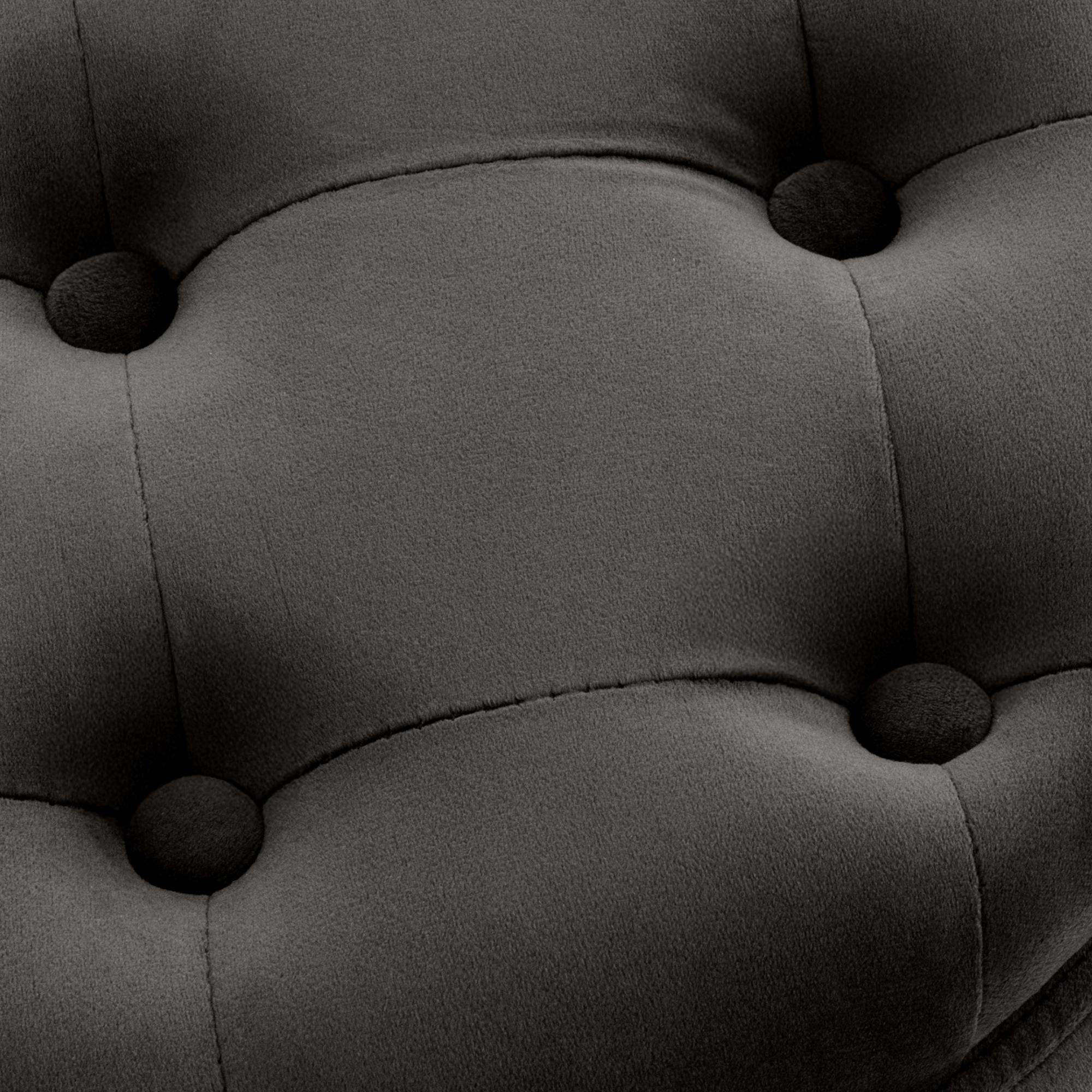 Sitzhocker Pantin Samt, grau