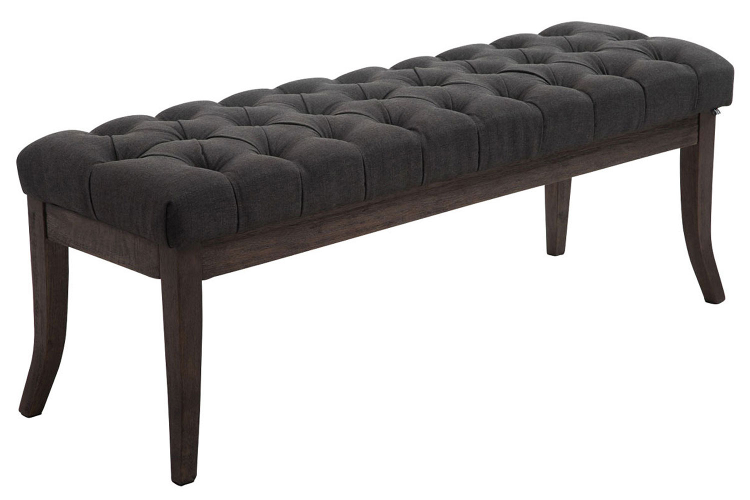 Sitzbank Ramses Stoff antik-dunkel 120, dunkelgrau