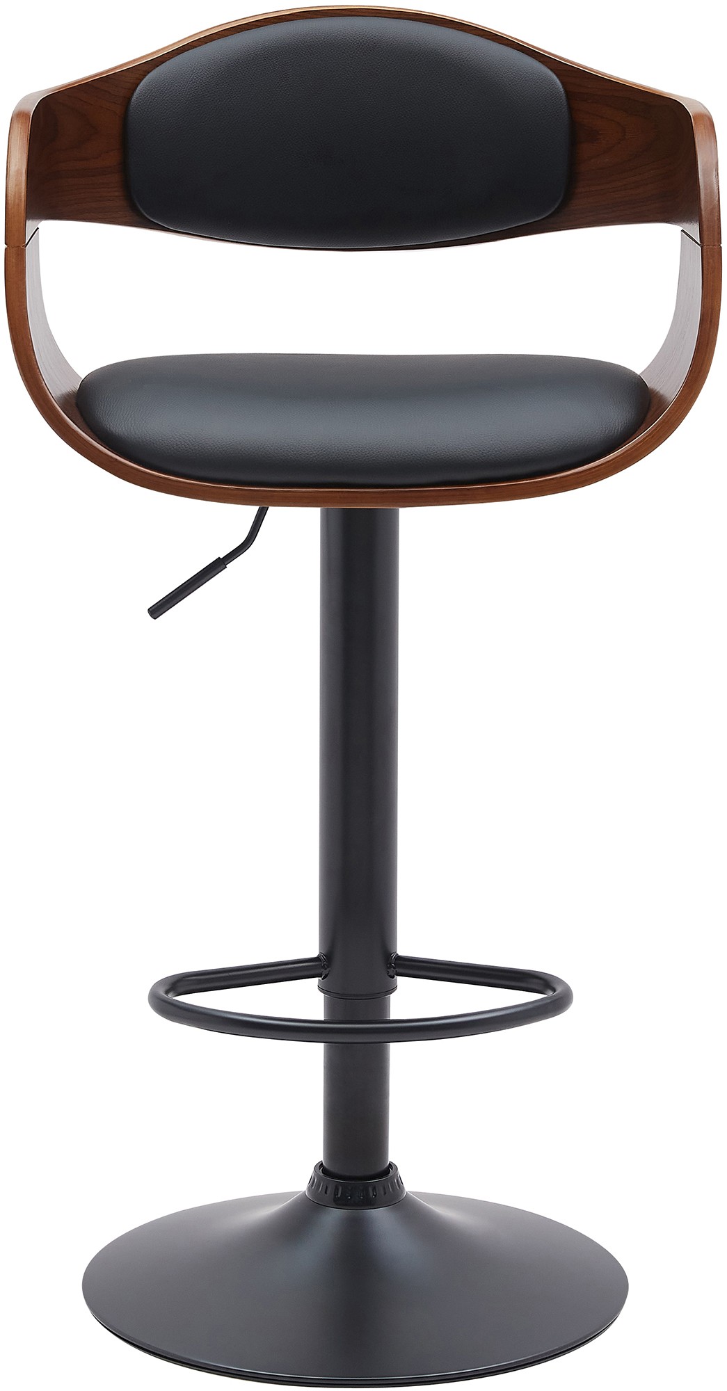 Barhocker Kingston B Kunstleder, walnuss/schwarz