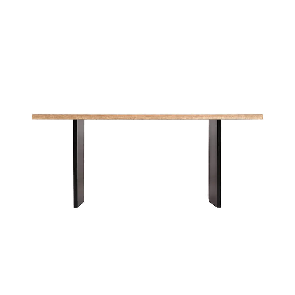 Esstisch Eiche geölt DOMELA Schwarz - 180 x 90 cm