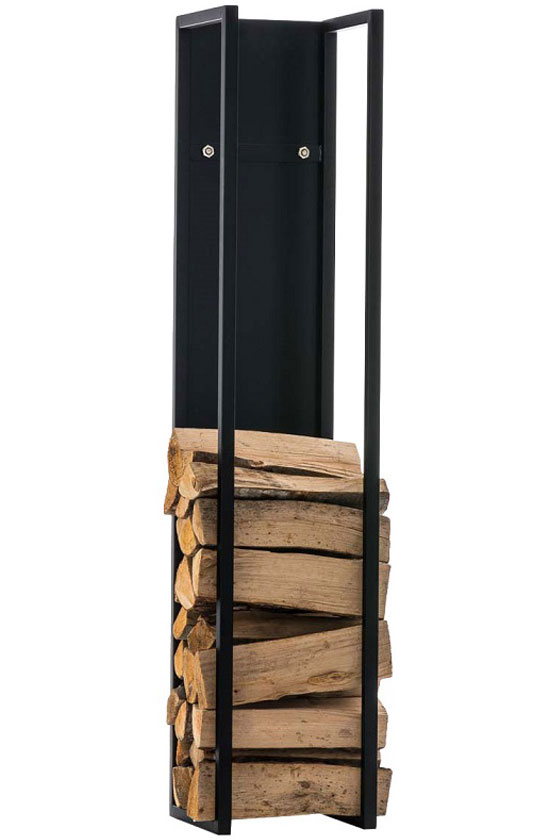 Kaminholzständer Spark 160, schwarz-matt