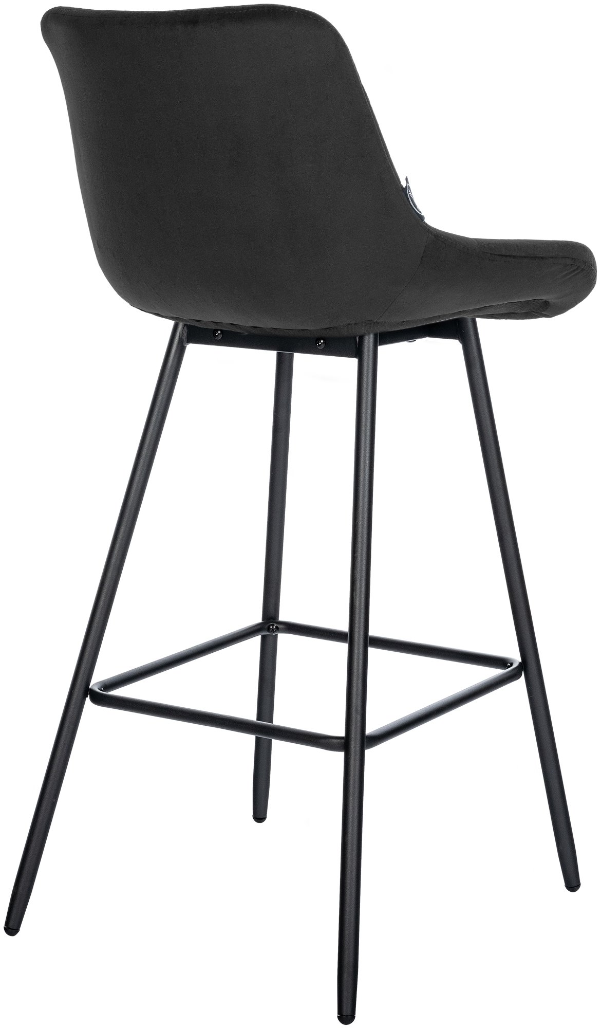 Barhocker Weston Samt, schwarz