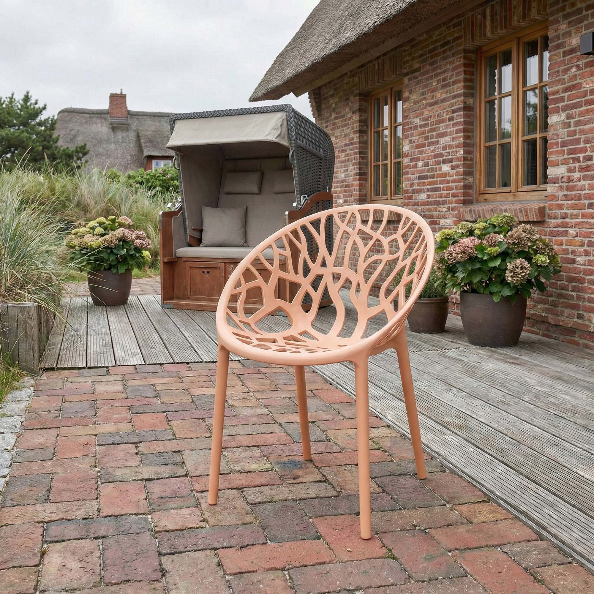 4er Set Stuhl Hope, pfirsich