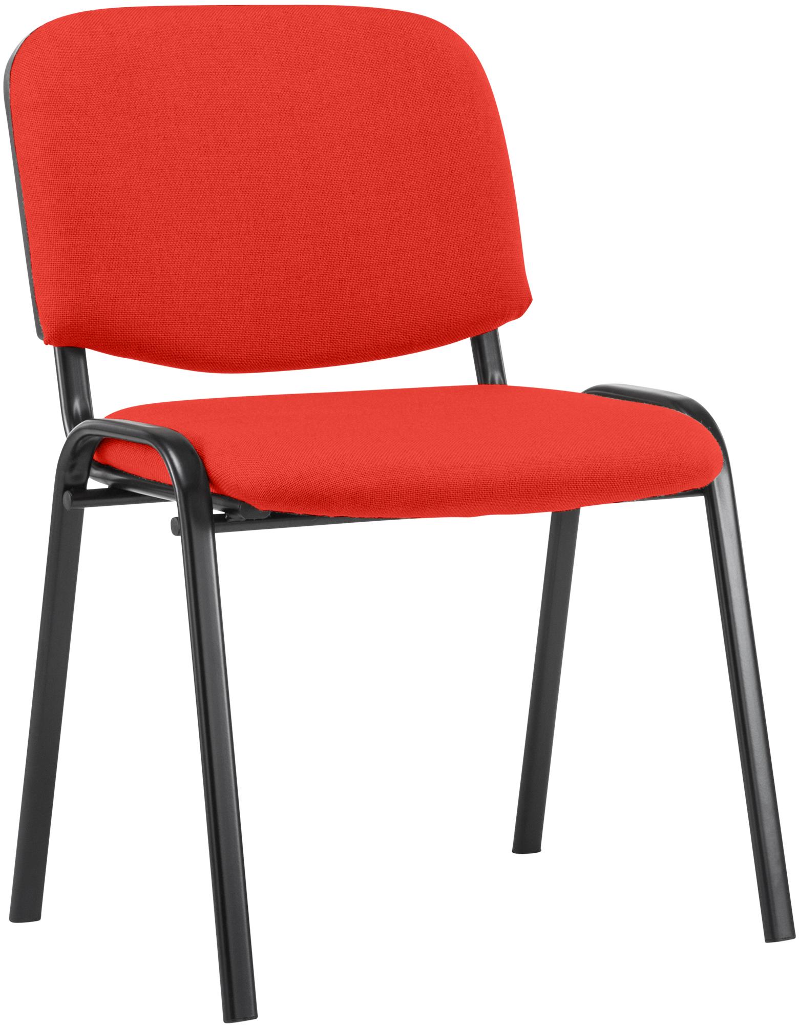 Besucherstuhl Ken Stoff, rot