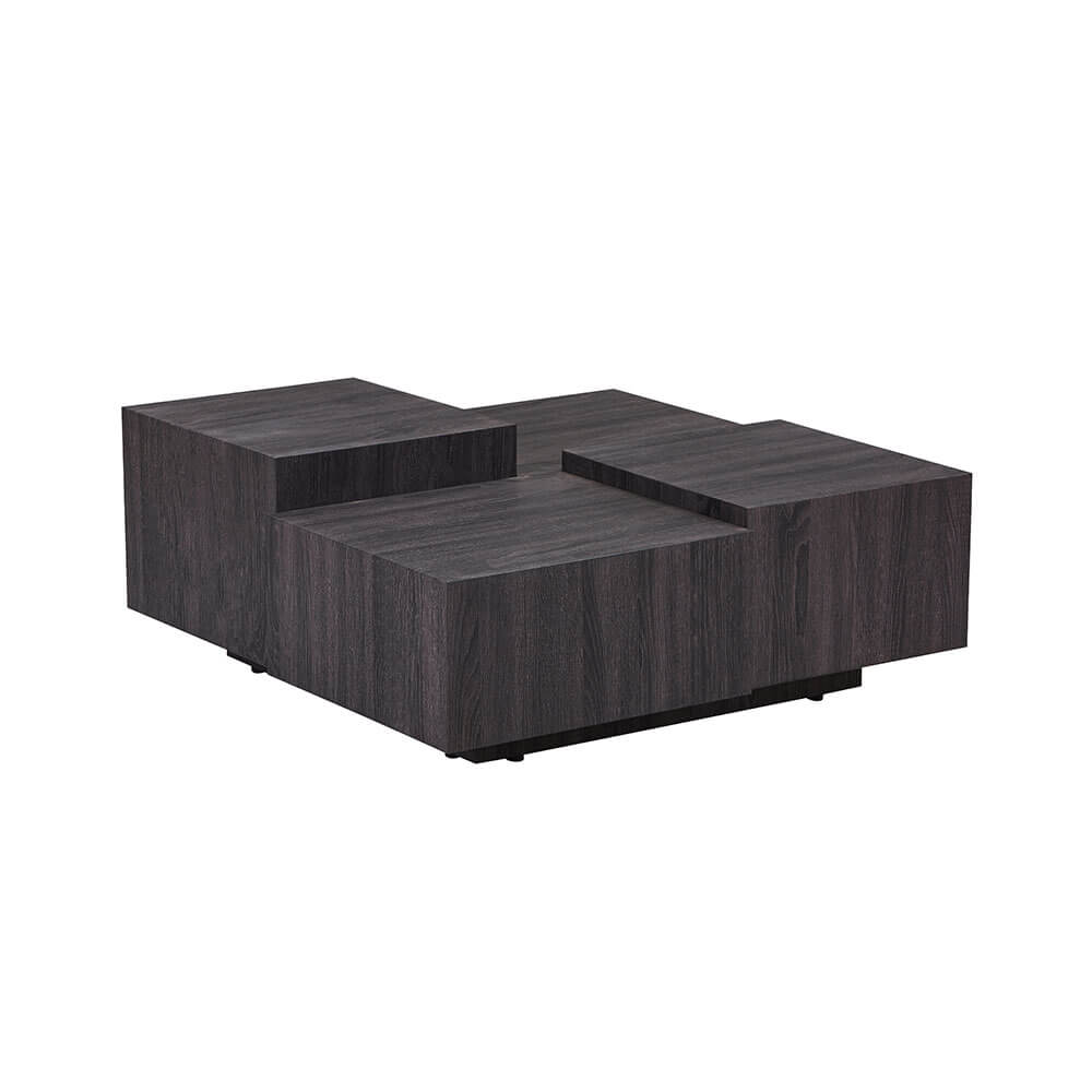 Couchtisch mit Schwebeeffekt NAYELI – 96 x 96 cm Dunkelbraun