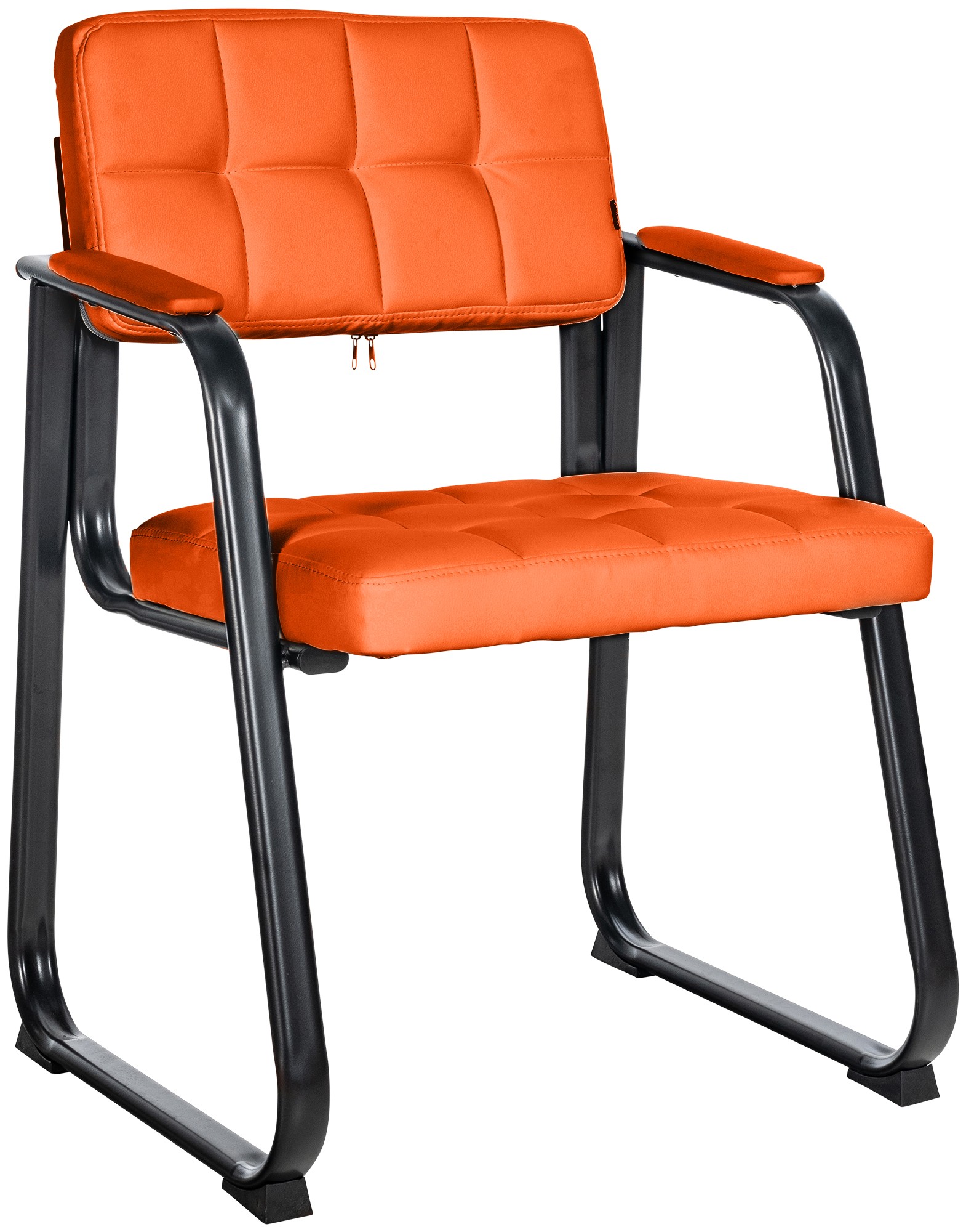 Besucherstuhl Canada B Kunstleder, orange