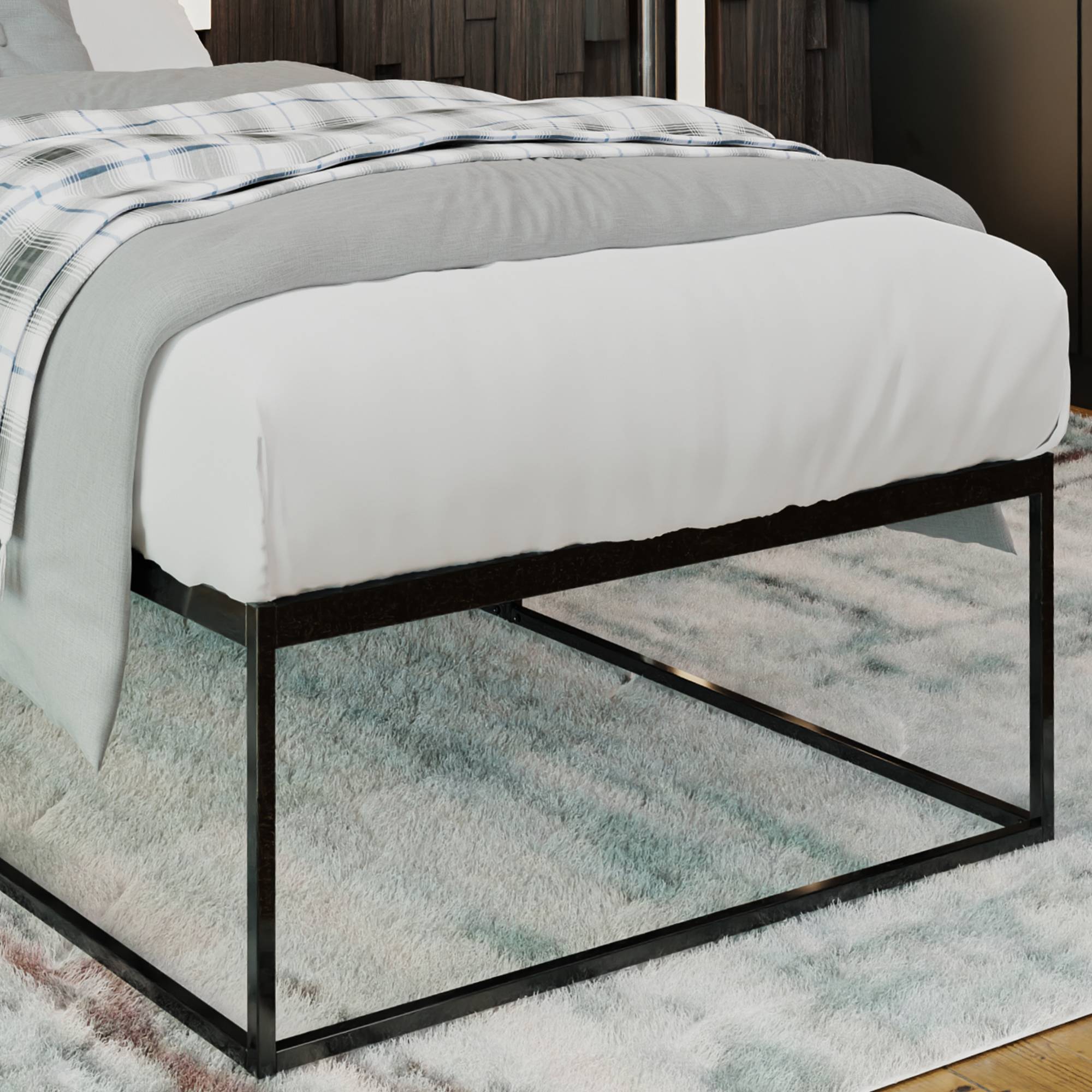 Metallbett Scala 200x100x46 cm, schwarz