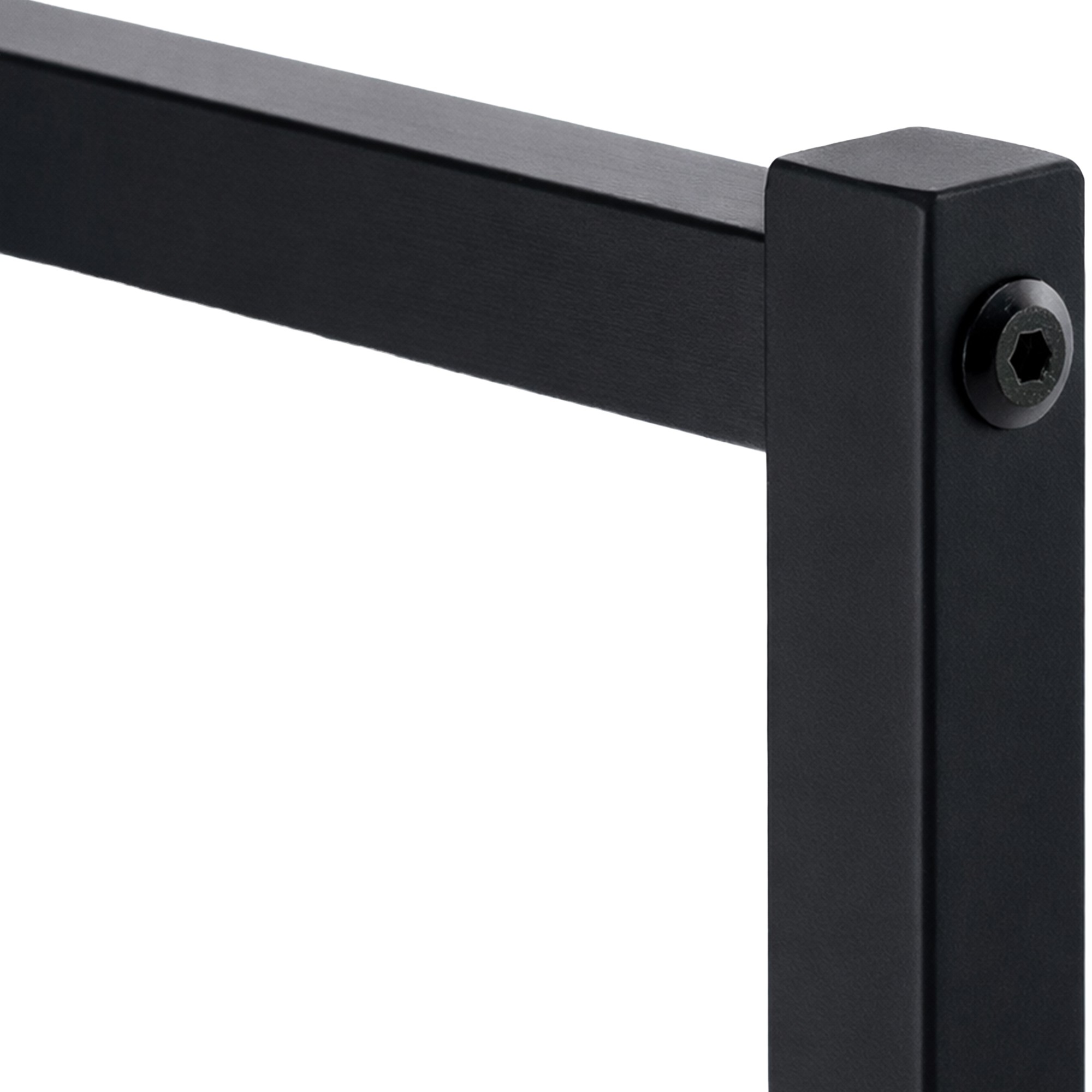 Kleiderständer Melva 150x38x120, schwarz