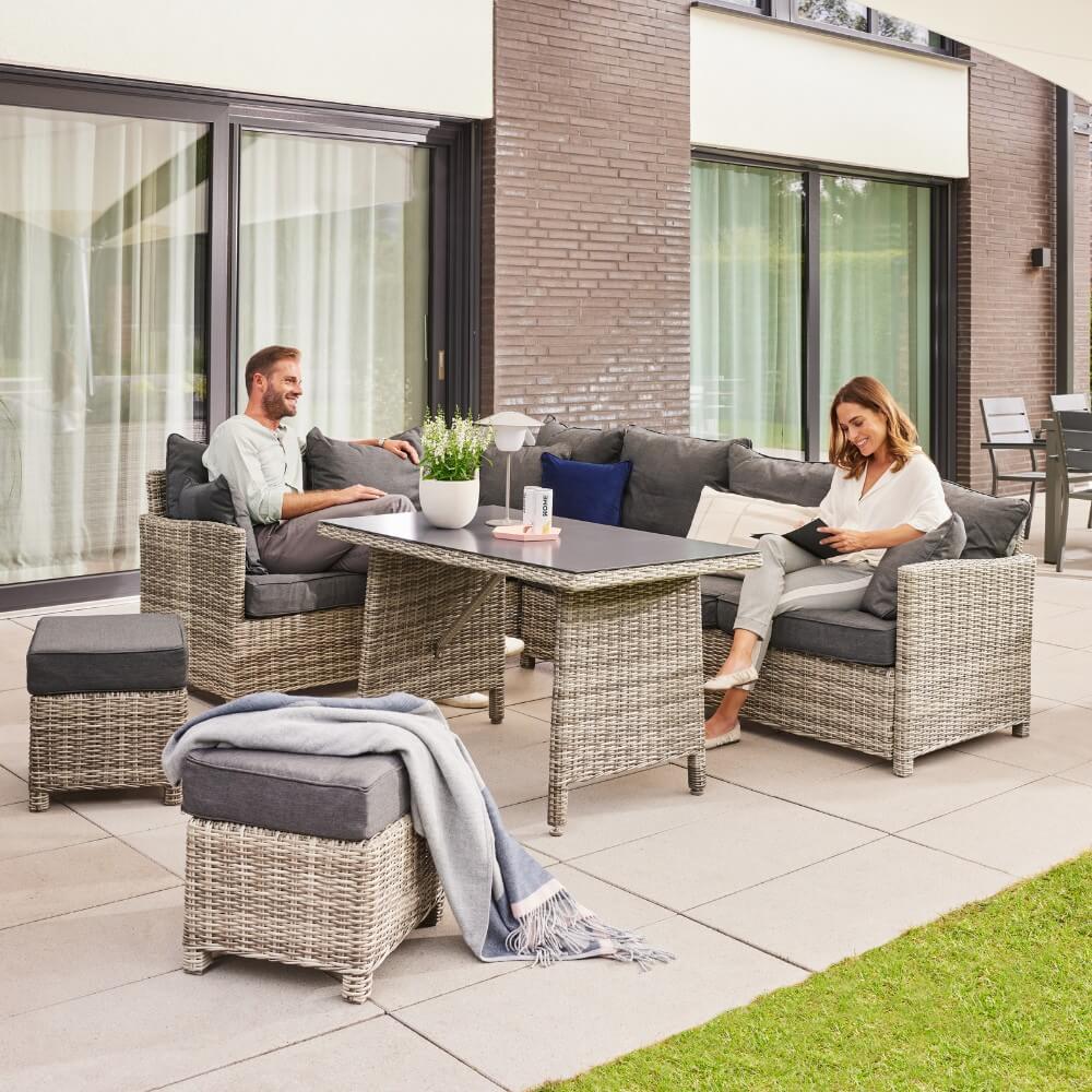 Rattan Sitzgruppe inkl. Tisch BAHIA