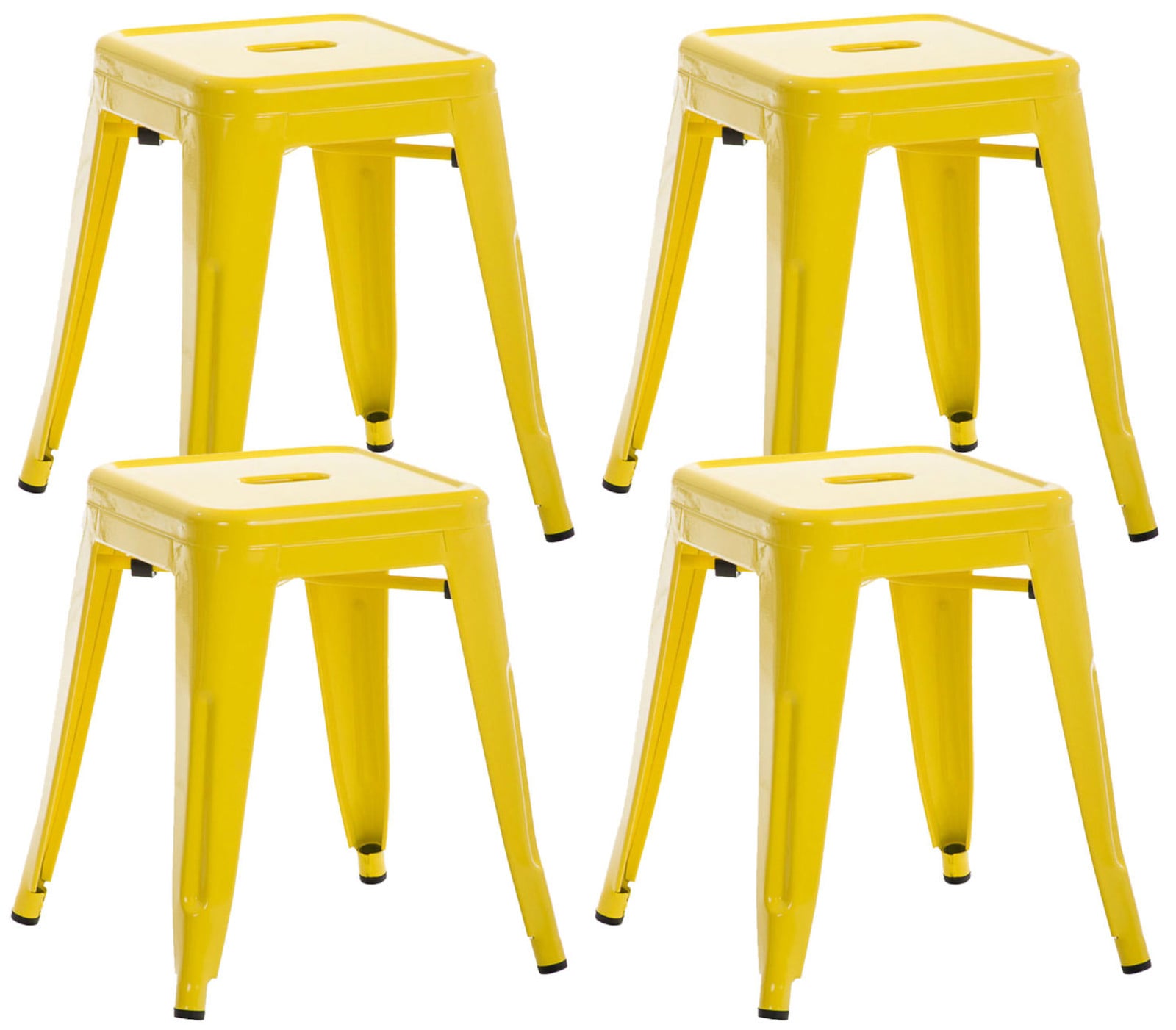 4er Set Hocker Armin, gelb