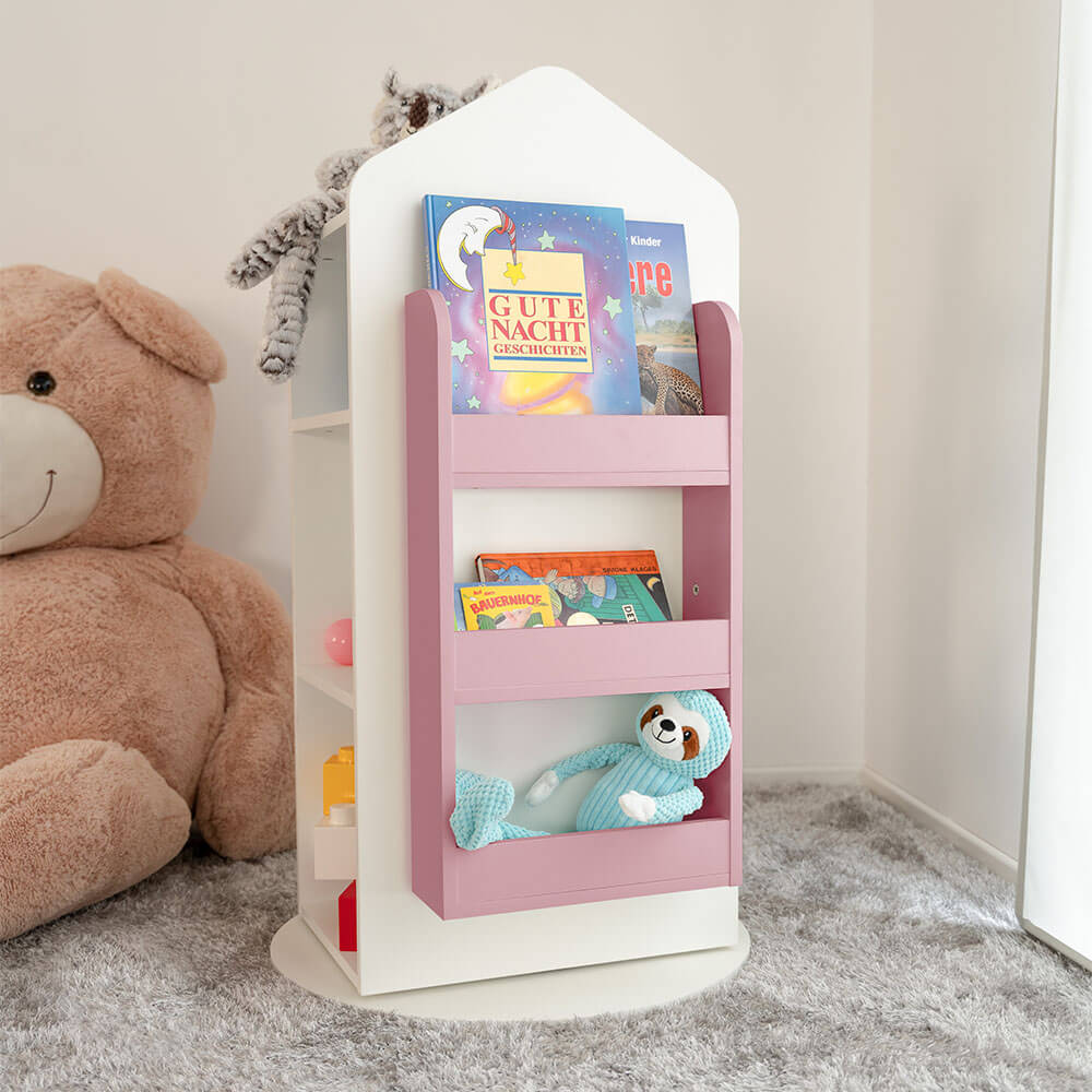 Kinderregal drehbar JUNA - 60 x 60 cm Pink