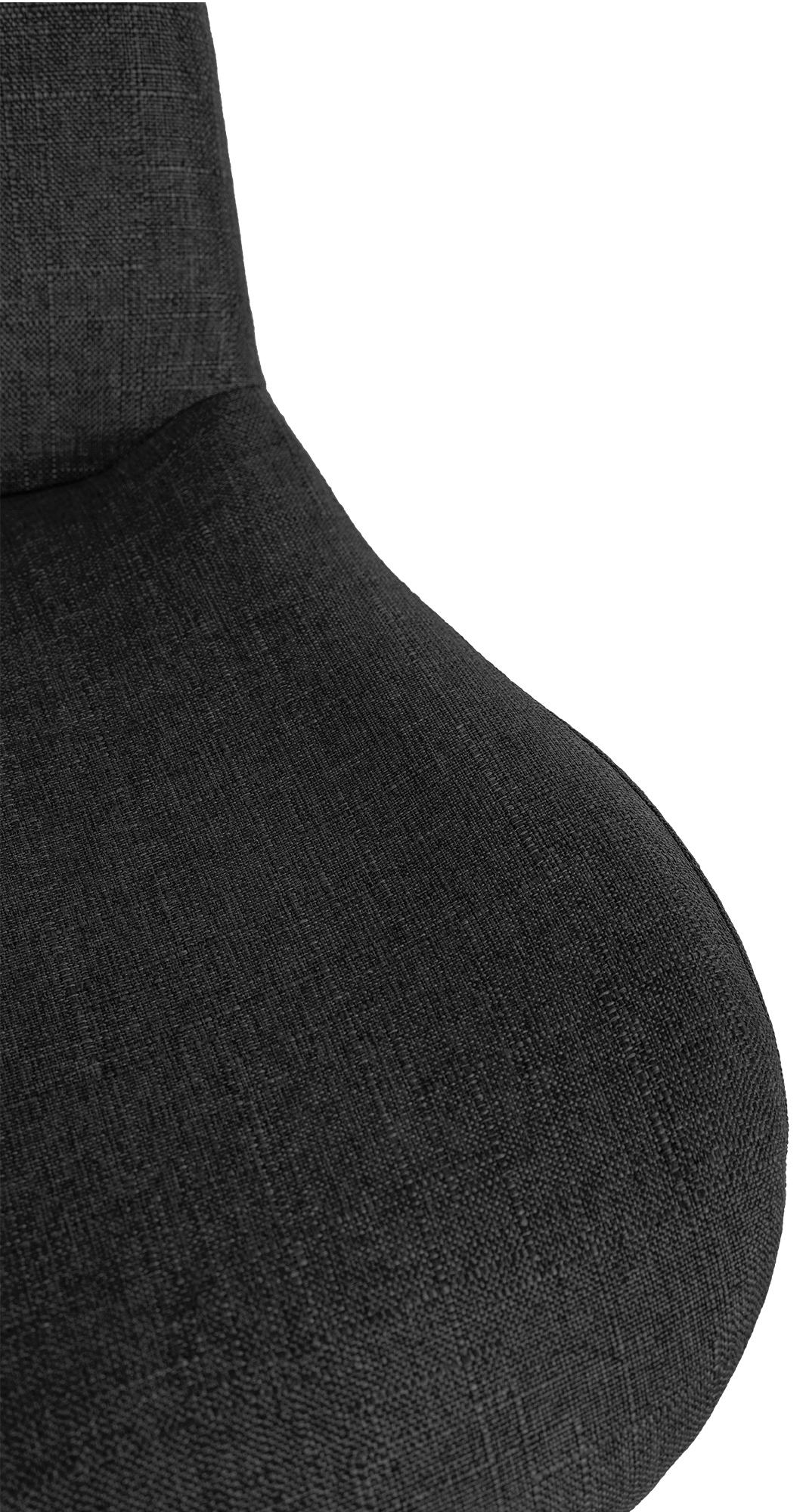 2er Set Barhocker Solon Weiß Stoff, schwarz