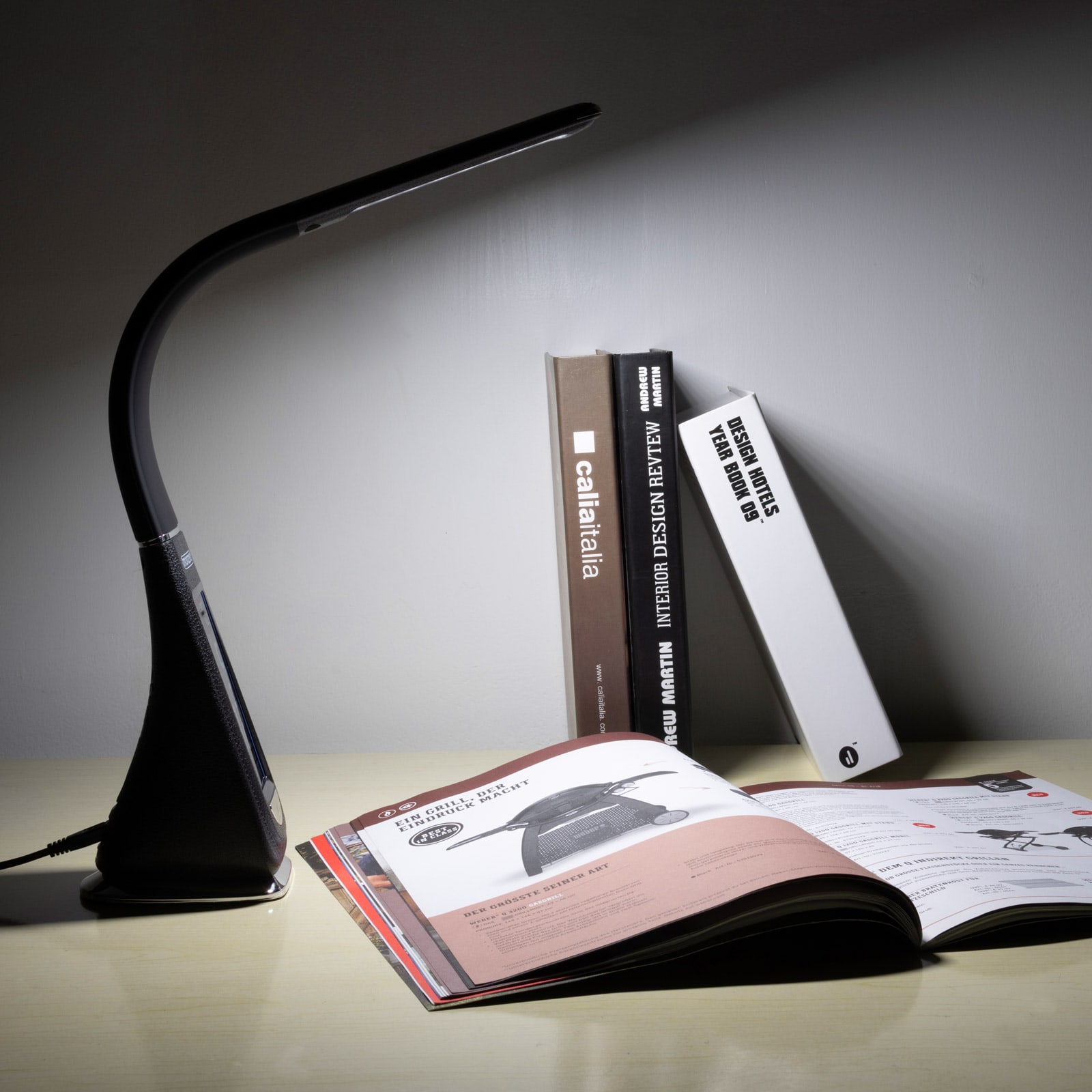 LED Schreibtischlampe Lilly schwarz