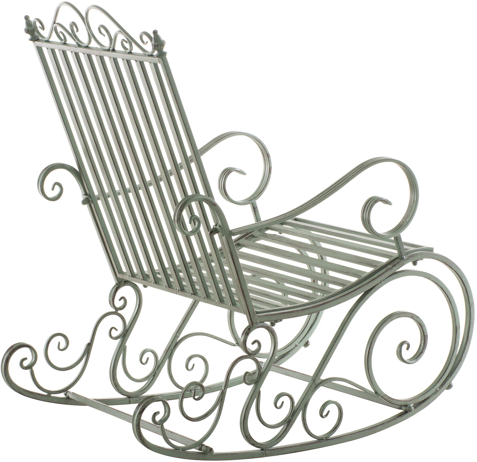 Schaukelstuhl Smilla, antik-grün