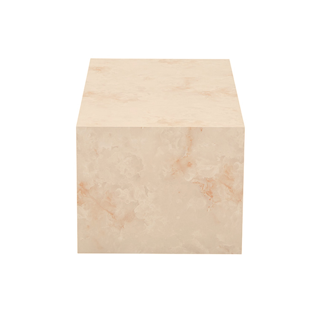 Couchtisch Marmor AMIRI L - 95 x 50 cm Sandstein