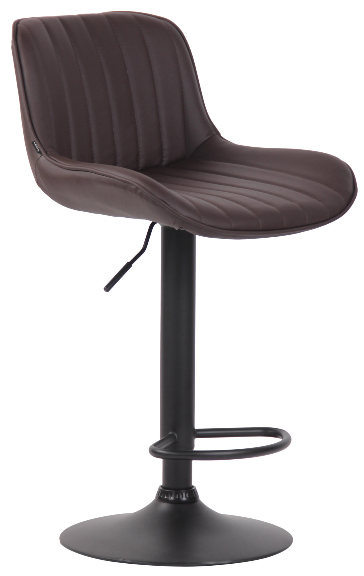Barhocker Lentini Kunstleder schwarz, braun