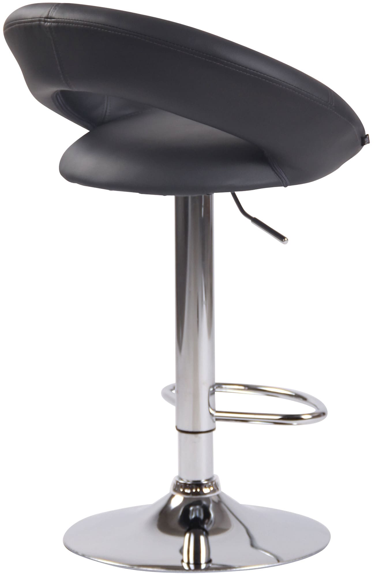 2er Set Barhocker Olinda Kunstleder chrom, grau