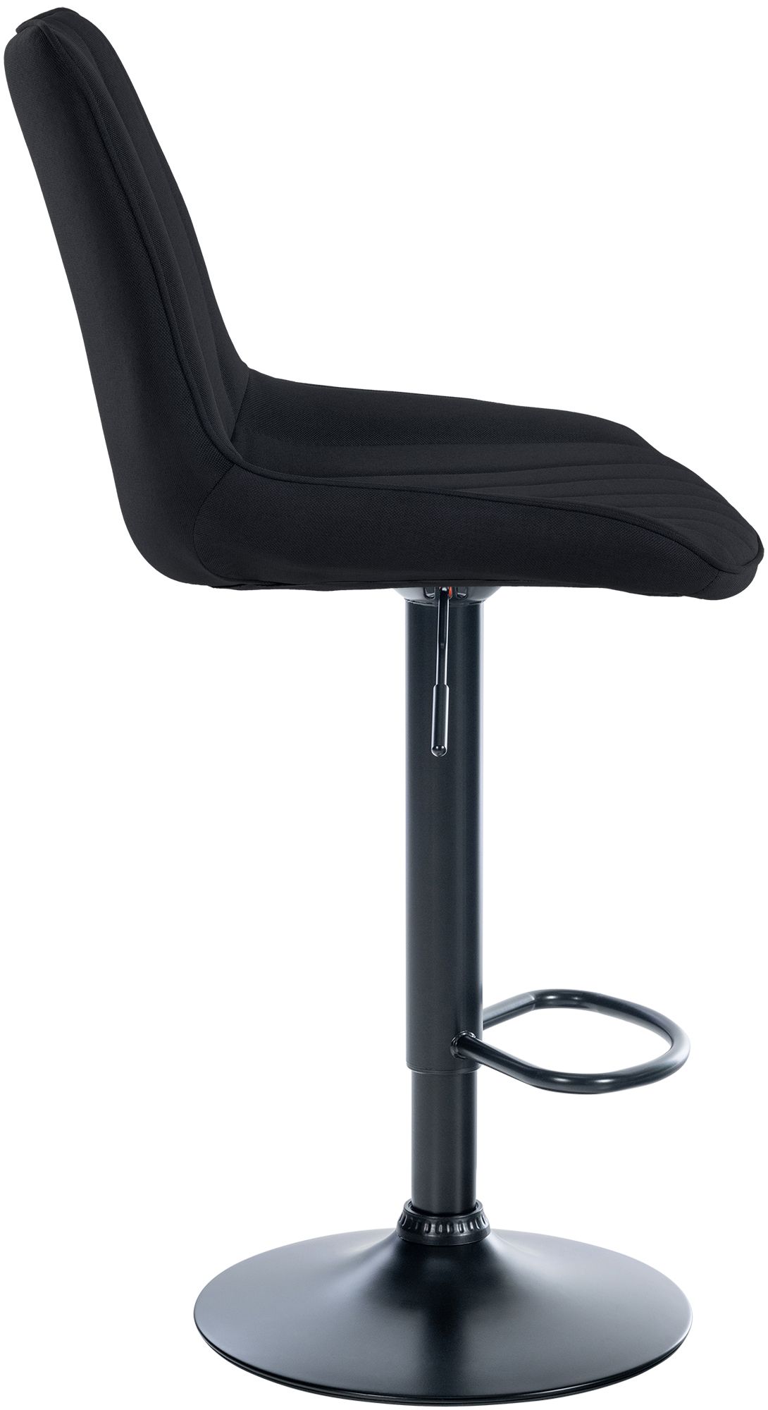 2er Set Barhocker Toni Stoff schwarz, schwarz