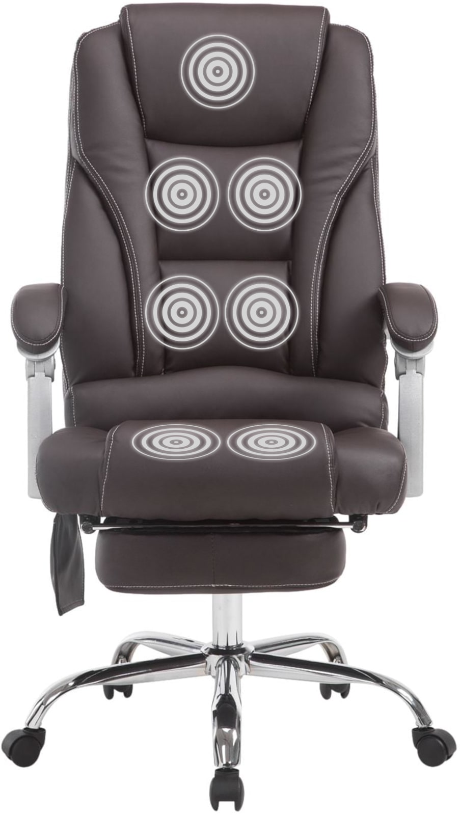 Bürostuhl Pacific mit Massagefunktion, braun