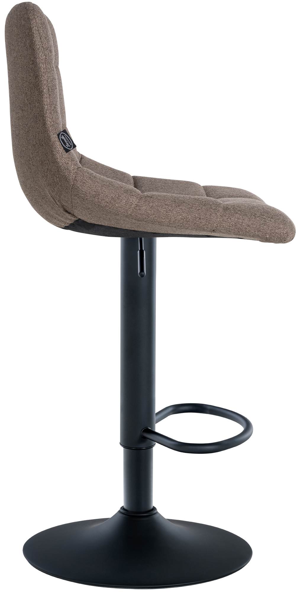 Barhocker Jerry Stoff schwarz, taupe