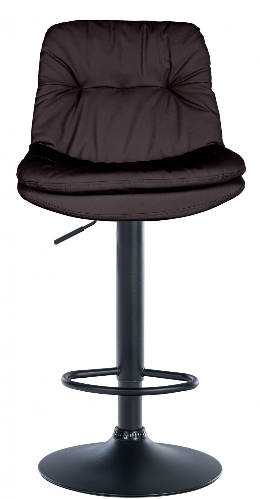 Barhocker Laurel Kunstleder schwarz, braun
