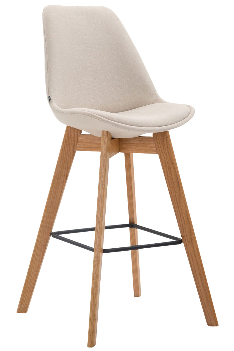 Barhocker Metz Stoff Natura, creme