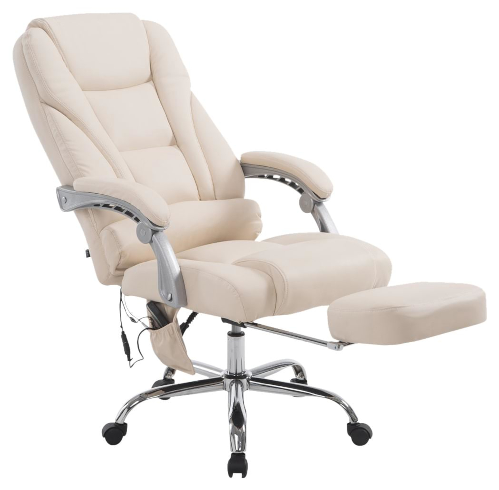 Bürostuhl Pacific mit Massagefunktion, creme