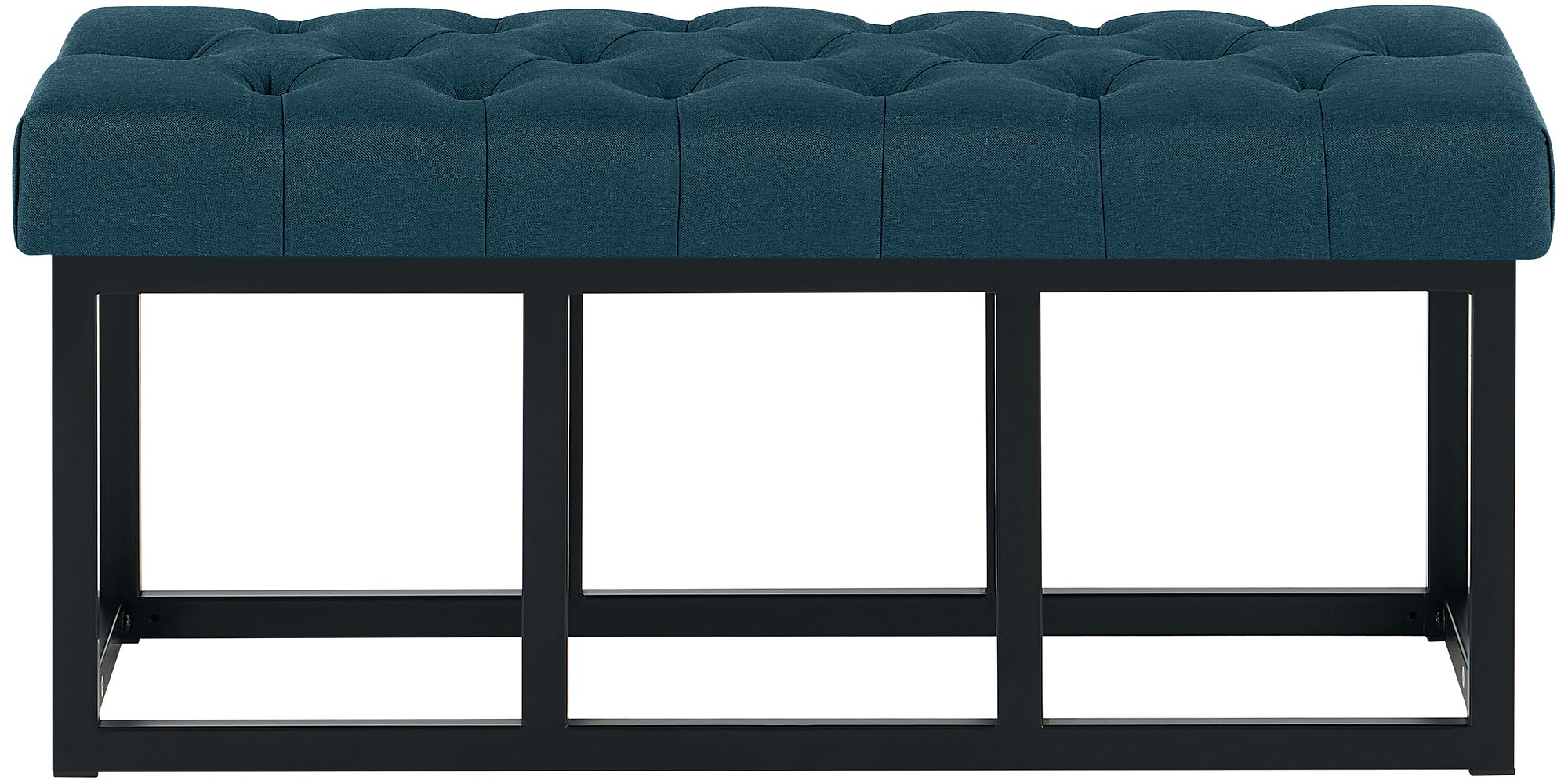 Sitzbank Amun Stoff Schwarz 100 cm, blau