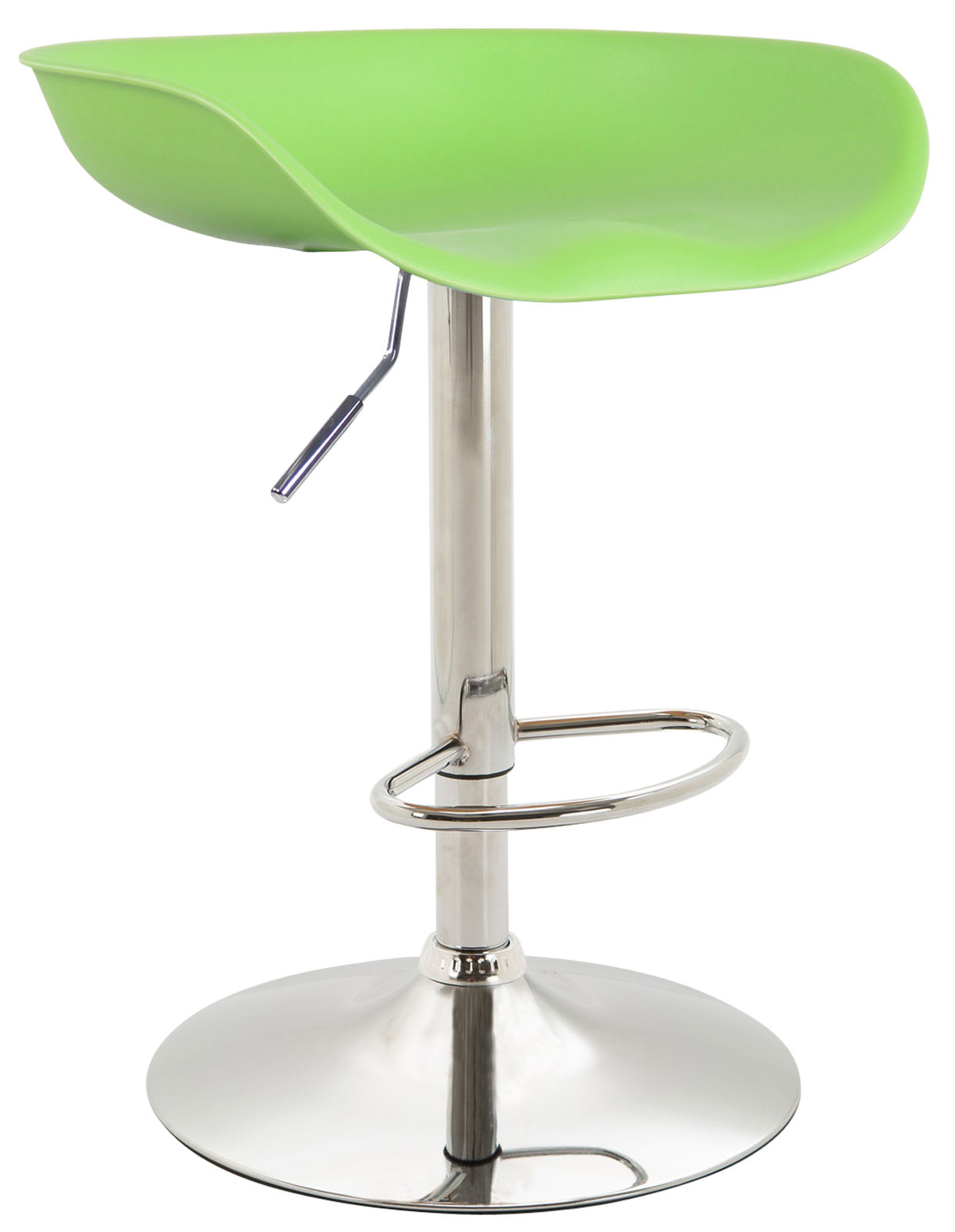 Barhocker Anaheim Kunststoff chrom, grün