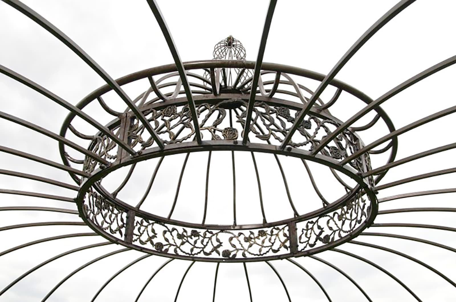 Luxus Pavillon Romantik rund 350 cm, bronze