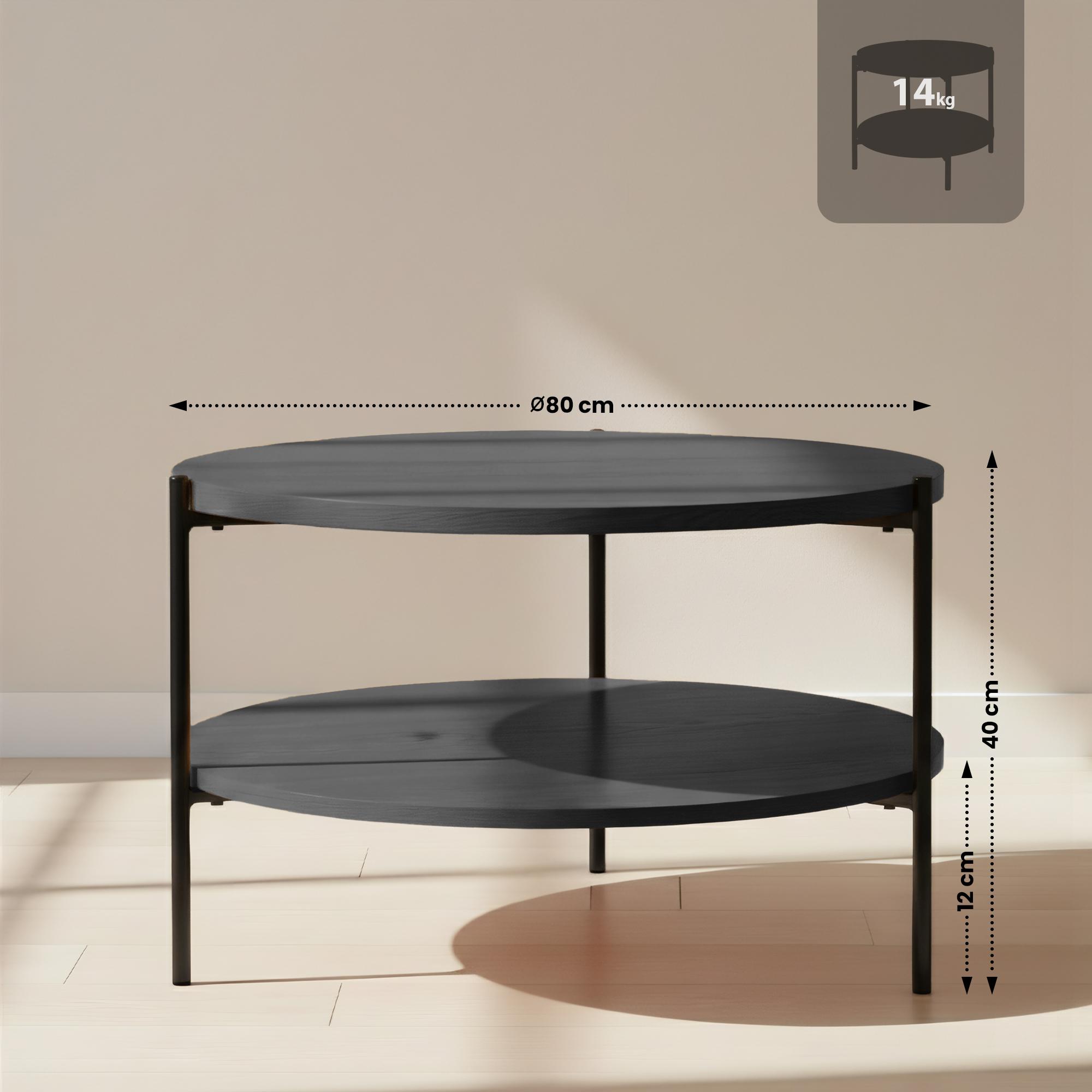 Couchtisch Edduma 80 cm, grau