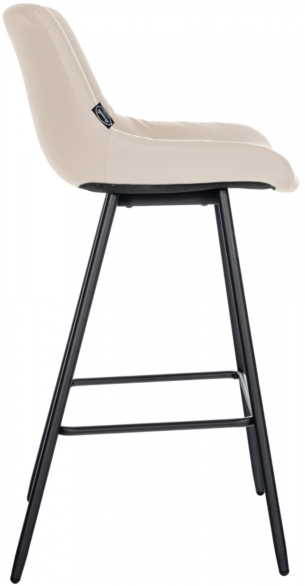 Barhocker Weston Kunstleder, creme