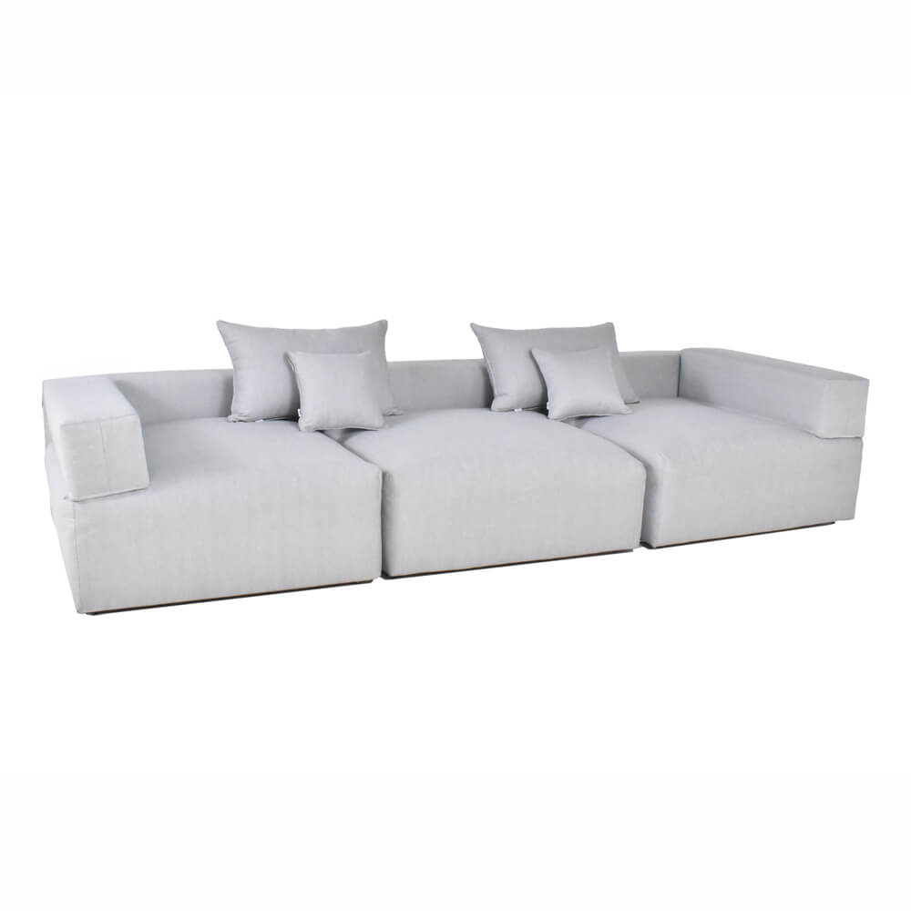 Modulares Outdoor Sofa ALAZIA Hellgrau - L