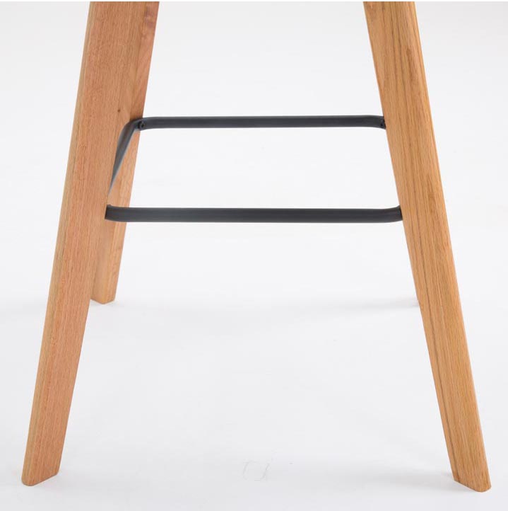 2er Set Barhocker Metz Kunstleder natura, weiß