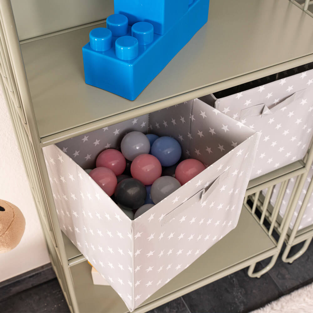 Kinderregal aus Metall magnetisch TODO M – Salbei-Grün