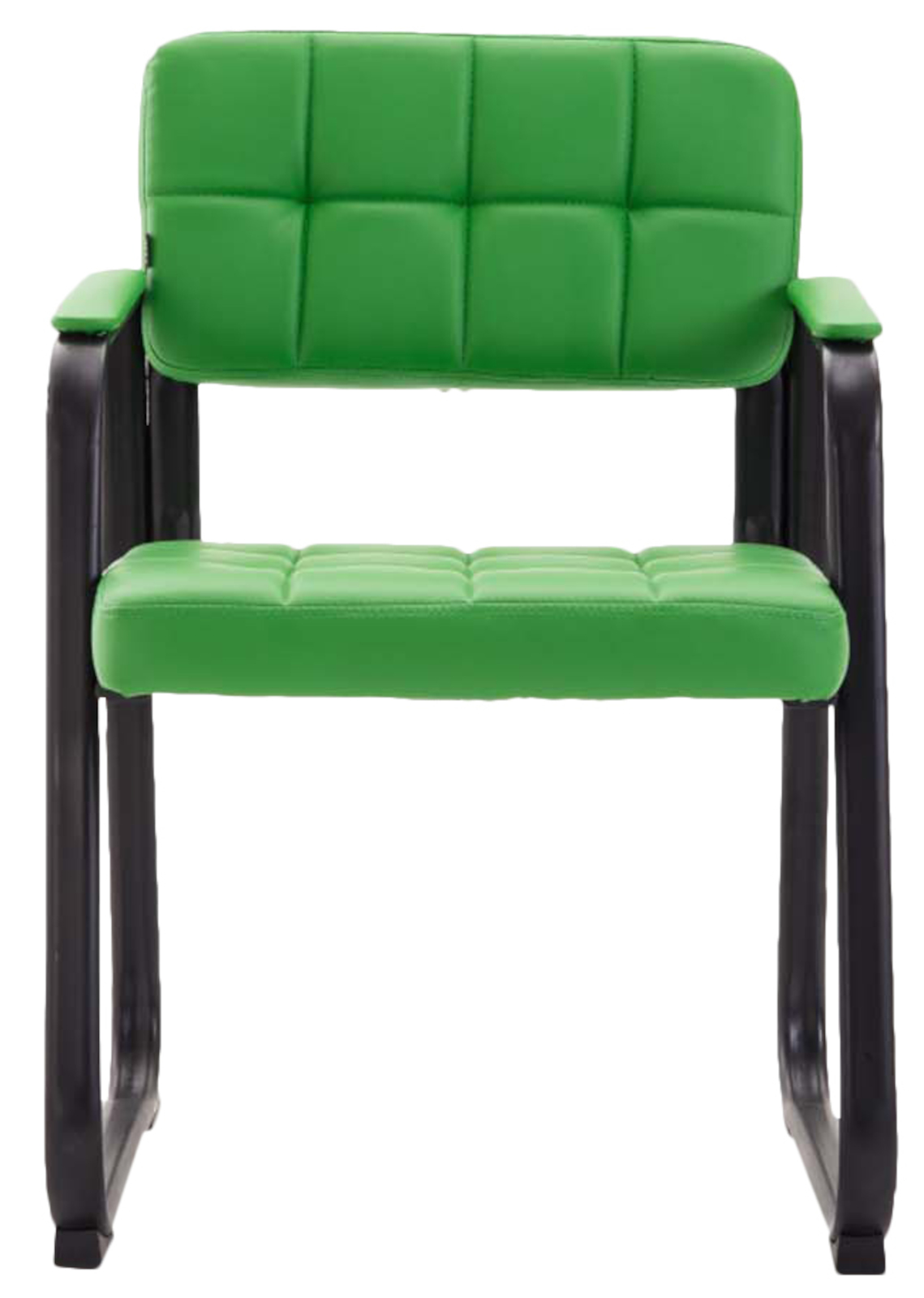 2er Set Besucherstühle Canada B Kunstleder, grün