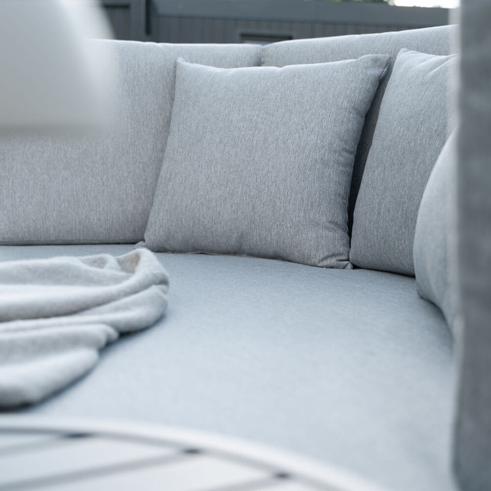Daybed Outdoor FLORIDA inkl. Beistelltische - Grau