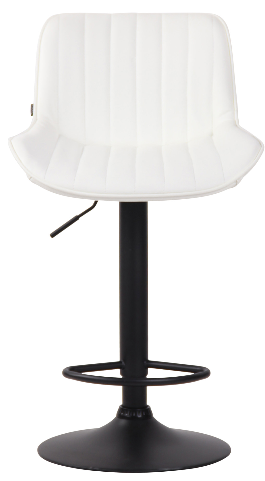 2er Set Barhocker Lentini Kunstleder schwarz, weiß