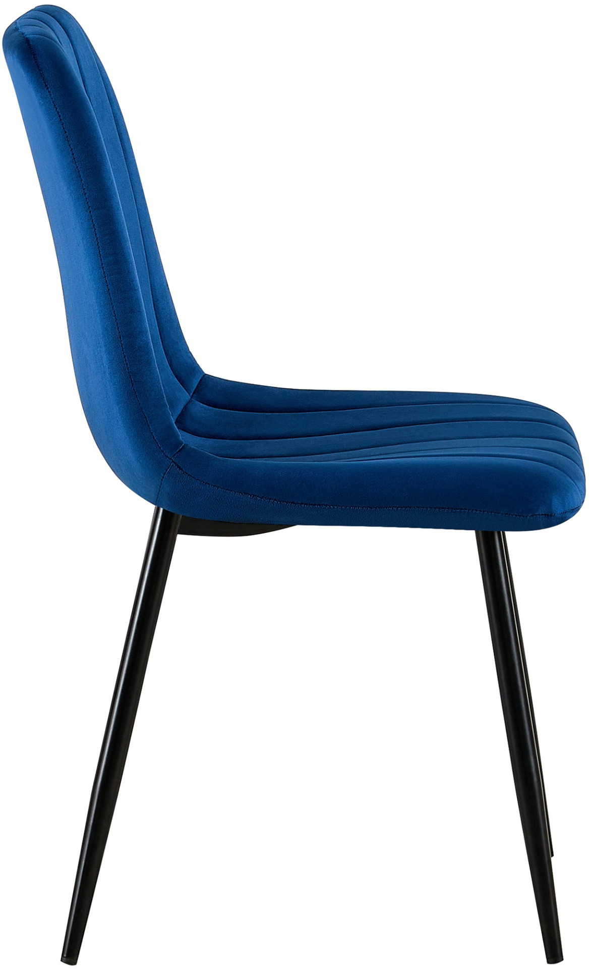 4er Set Stühle Dijon Samt, blau